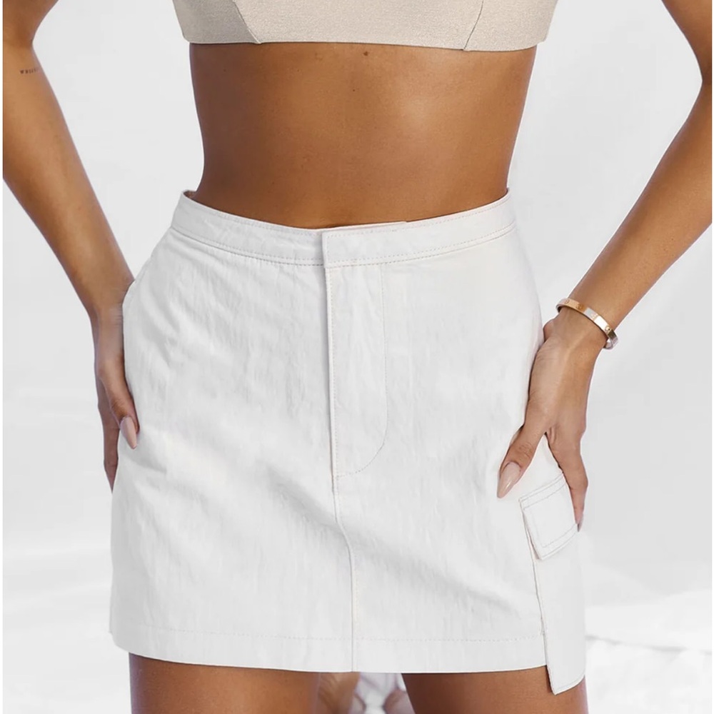 All Things Golden Cargo Mini Skirt